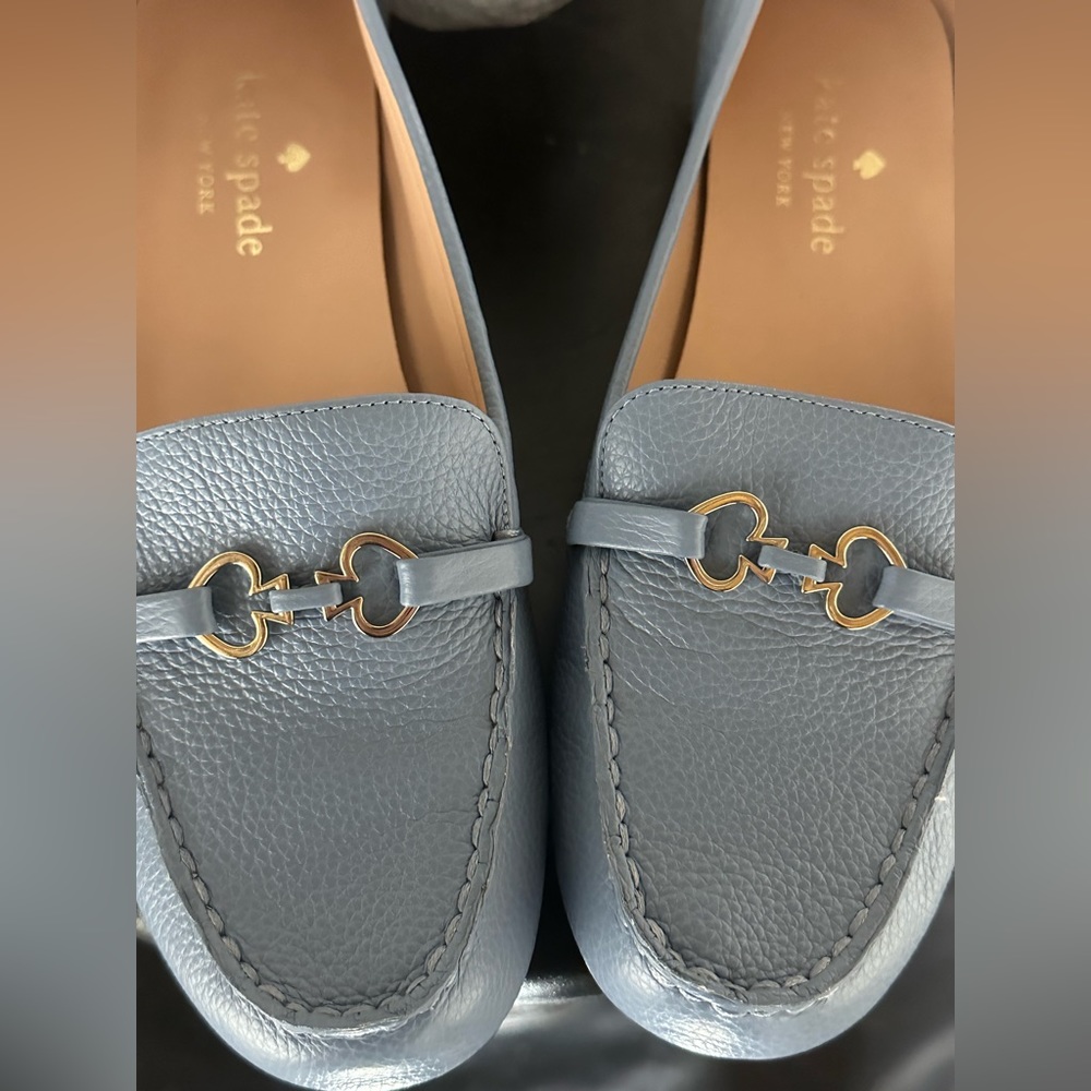 Kate Spade Leather Light Blue Flats/Loafers